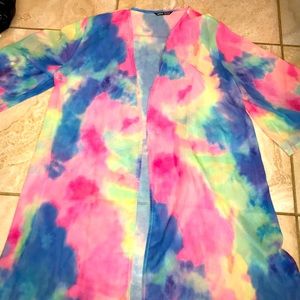 SHEIN Tie Dye Kimono SOLD